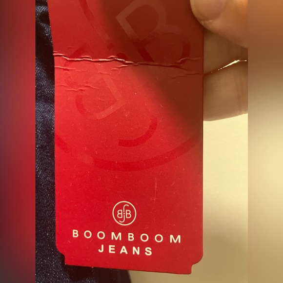 Boom Boom Dark Wash Denim Halter Romper.  New with tags.  Size-M - Picture 3 of 7